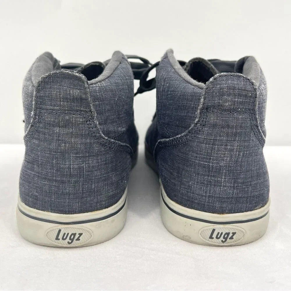 Lugz Men's Strider 2 Moc Toe Navy Blue Denim Canvas Chukka Sneaker Size 8